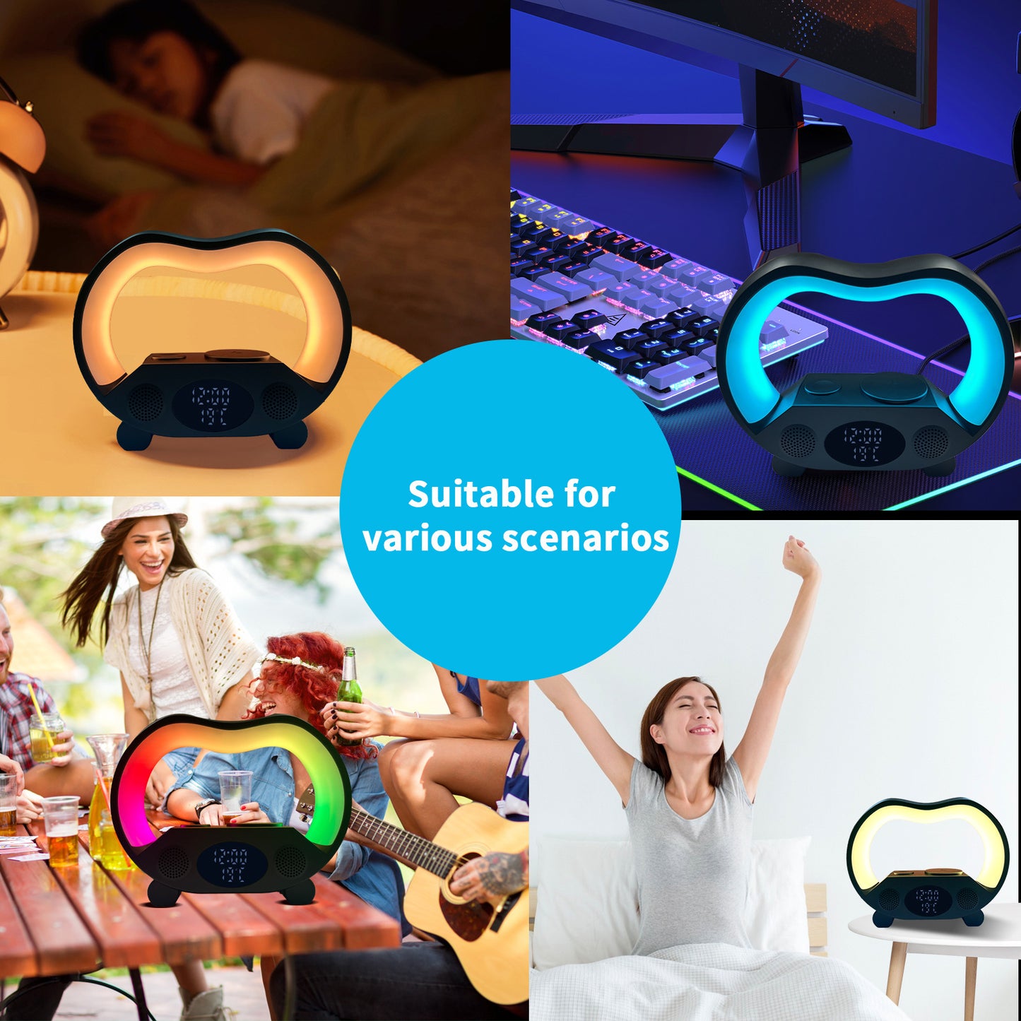 Smart Remote Control Bluetooth LED Table Lamp