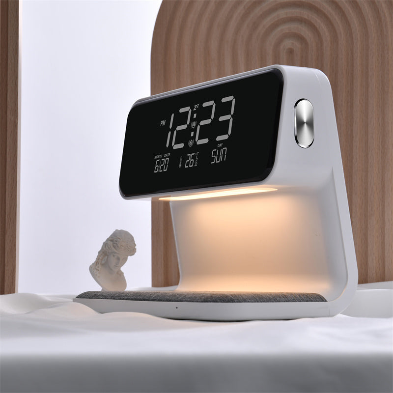 Bedside Lamp Wireless Charging LCD Screen Wireless Phone Charger