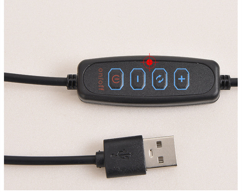 USB Plug-In Lamp Oval Acrylic Lamp Touch Control