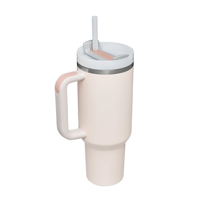 Tumbler With Handle Straw Insulated