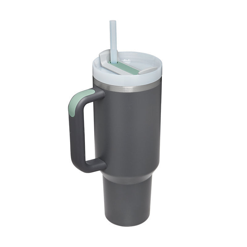 Tumbler With Handle Straw Insulated