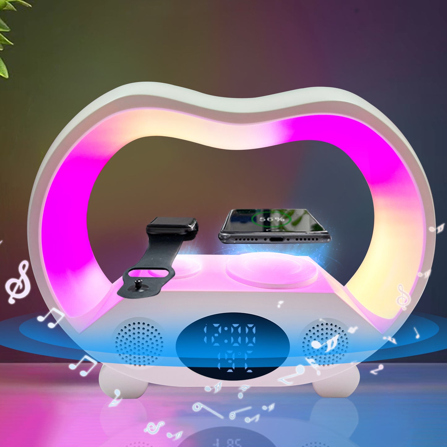 Smart Remote Control Bluetooth  LED Table Lamp