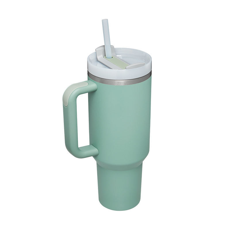 Tumbler With Handle Straw Insulated