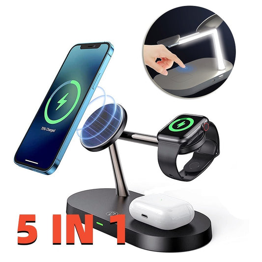 Five-In-One Magnetic Wireless Charging  Watch Headset