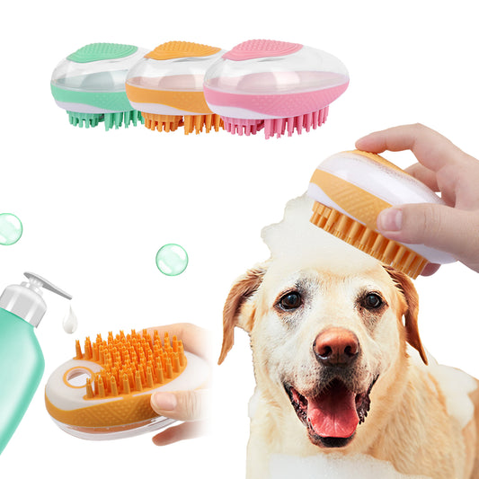 Dog Cat Bath Brush Silicone Pets Shower Hair