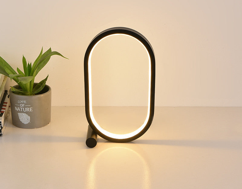 USB Plug-In Lamp Oval Acrylic Lamp Touch Control